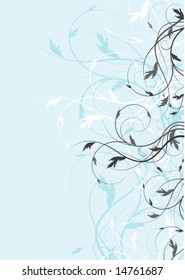 Abstract floral background, element for design.