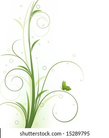 Abstract floral background, element for design