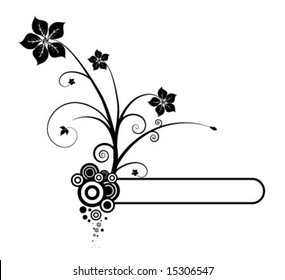 Abstract floral background. Element for design.