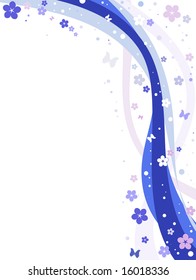 Abstract floral background, element for design.