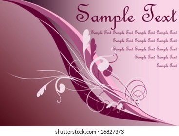 Abstract floral background, element for design