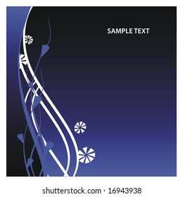 Abstract floral background, element for design