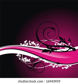 Abstract floral background, element for design