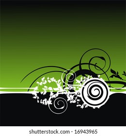 Abstract floral background, element for design
