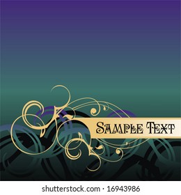 Abstract floral background, element for design