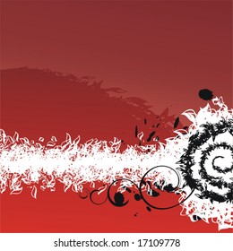 Abstract floral background, element for design