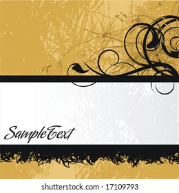 Abstract floral background, element for design