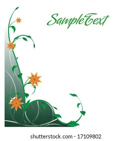 Abstract floral background, element for design