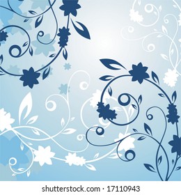 Abstract floral background, element for design