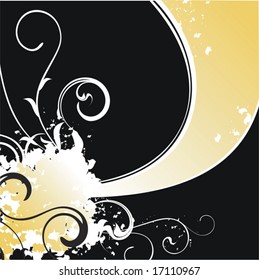 Abstract floral background, element for design