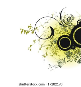 Abstract floral background, element for design