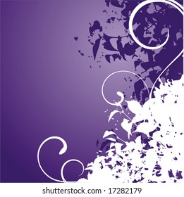 Abstract floral background, element for design