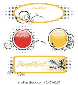 Abstract floral background, element for design