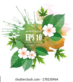 Abstract floral background. Element for design.