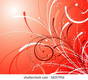 Abstract floral background, element for design, vector illustration