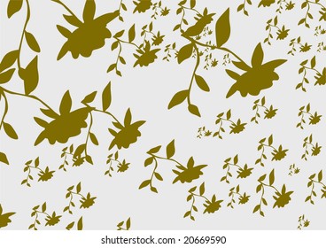 Abstract floral background, element for design, vector wave
