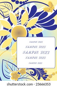 Abstract floral background, element for design, vector