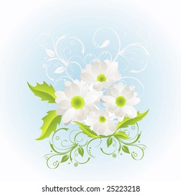 Abstract floral background, element for design, vector