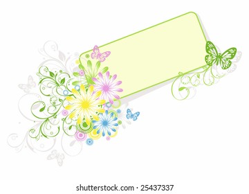 Abstract floral background, element for design, vector