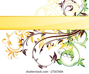 Abstract Floral Background, element for design, vector illustration