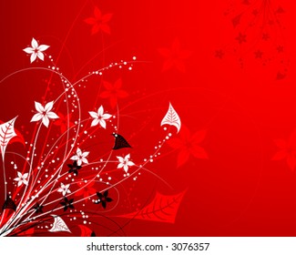 Abstract floral background, element for design, vector illustration