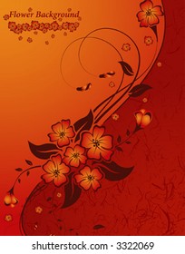 Abstract floral background, element for design, vector illustration