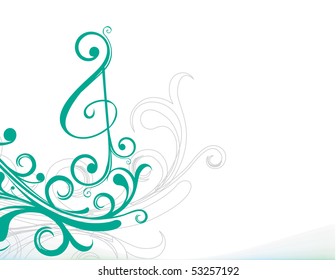 Abstract floral background, element for design. vector illustration