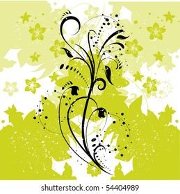 Abstract floral background, element for design.