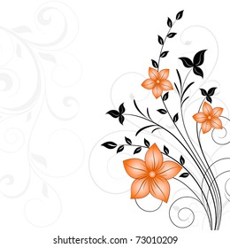 Abstract floral background. Element for design.