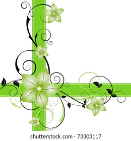 Abstract floral background. Element for design.