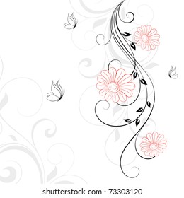 Abstract floral background. Element for design.