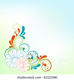 Abstract floral background. Element for design.