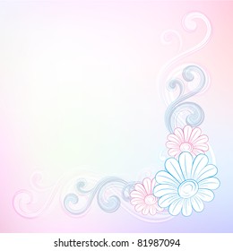 Abstract floral background. Element for design.