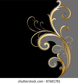 Abstract floral background. Element for design.