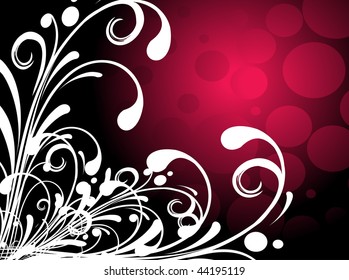 abstract floral background element for your design, vector illustration