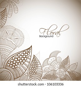 Abstract floral background. EPS 10.