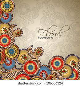 Abstract floral background. EPS 10.