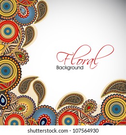 Abstract floral background. EPS 10.