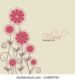 Abstract floral background. EPS 10.