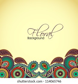 Abstract floral background. EPS 10.