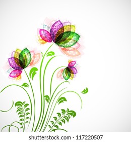 Abstract floral background. EPS 10.