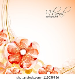 Abstract floral background. EPS 10.