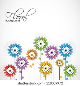 Abstract floral background. EPS 10.