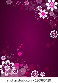 Abstract floral background. EPS 10.