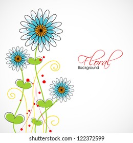 Abstract floral background. EPS 10.