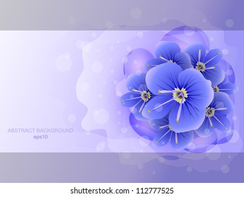 Abstract floral background, eps10