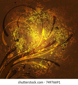 Abstract floral background, eps10