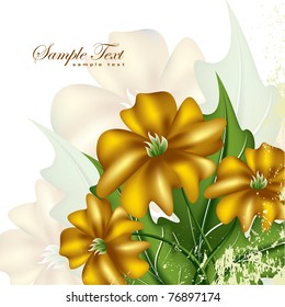 Abstract Floral Background. Eps10 Format. Illustration.