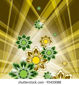 Abstract Floral Background. Eps10 Format.