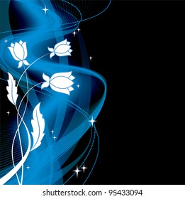 Abstract Floral Background. Eps10 Format.